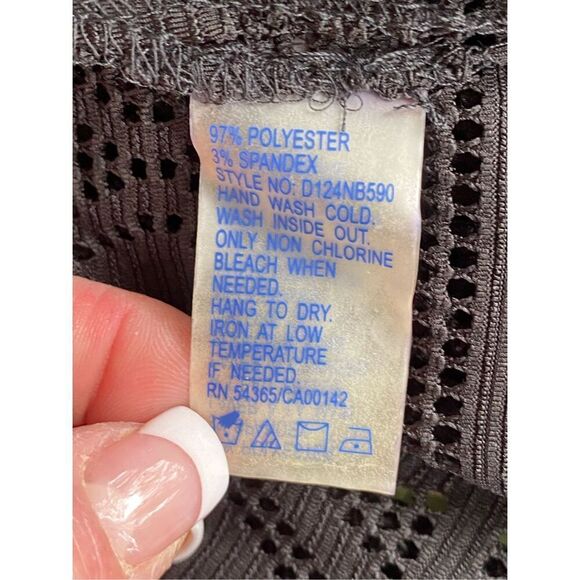 NWT Nygard Swim Coverup Open Front Long Sleeve Sz. 1X Lace Plus - Picture 8 of 8